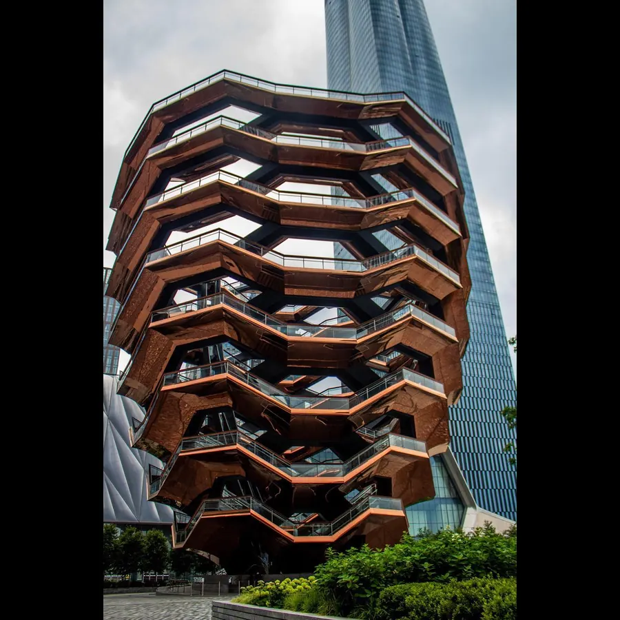 The Vessel at Hudson Yards from below